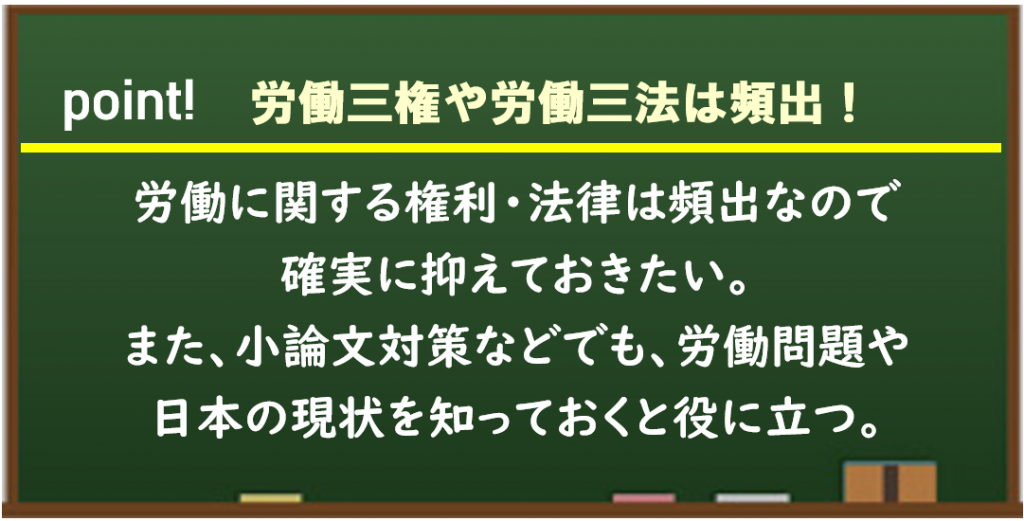 政経まとめ33 労働問題 政経共通テスト完全攻略